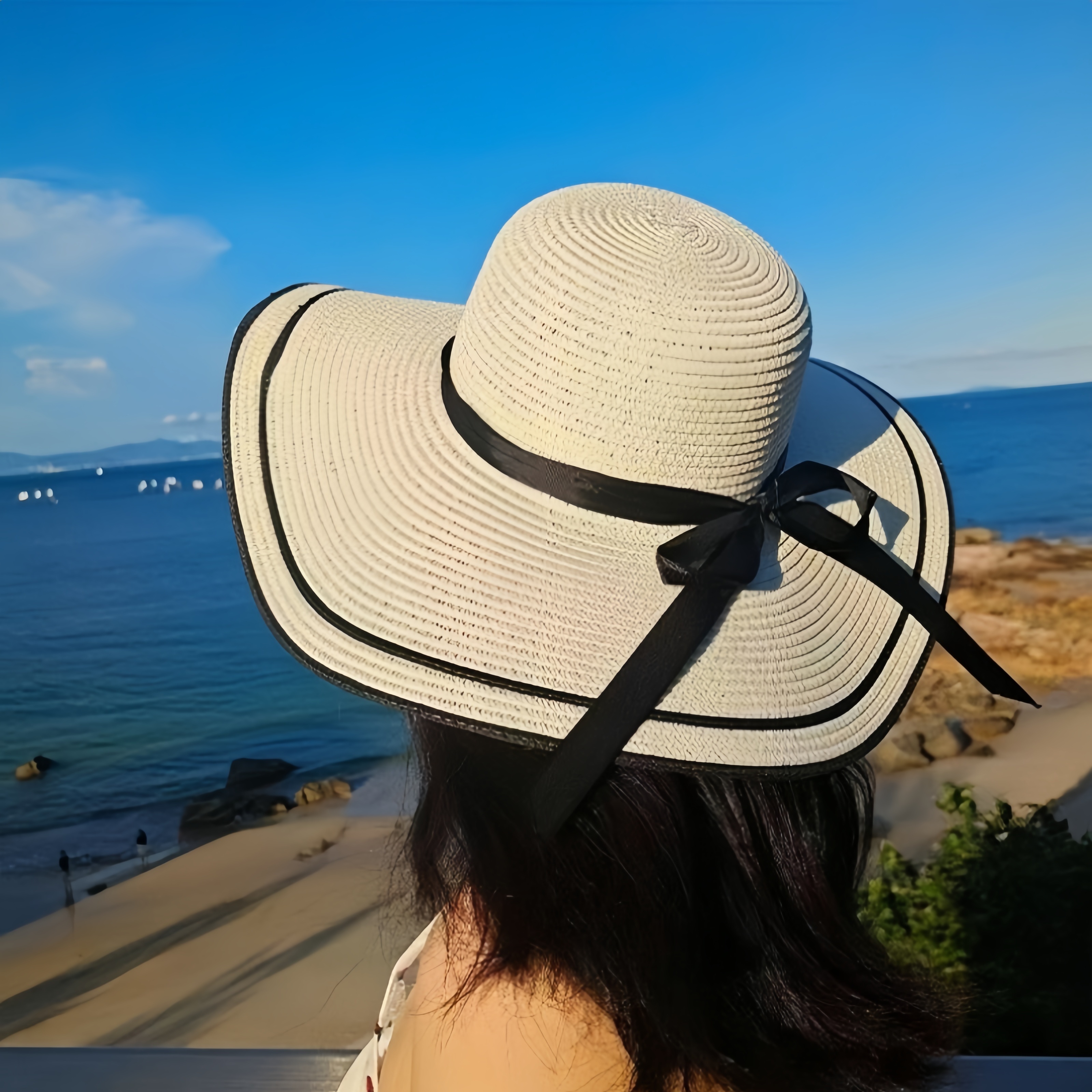 Straw Beach Hat - Temu Canada