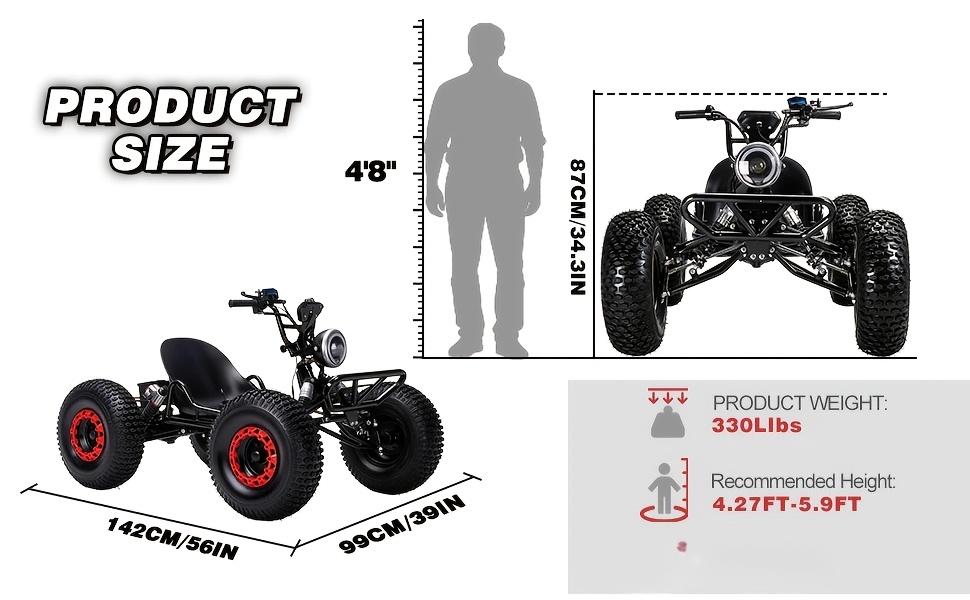 adult go-karts and   off- -karts, 6-inch off-road tires, rear disc brakes Product details 1