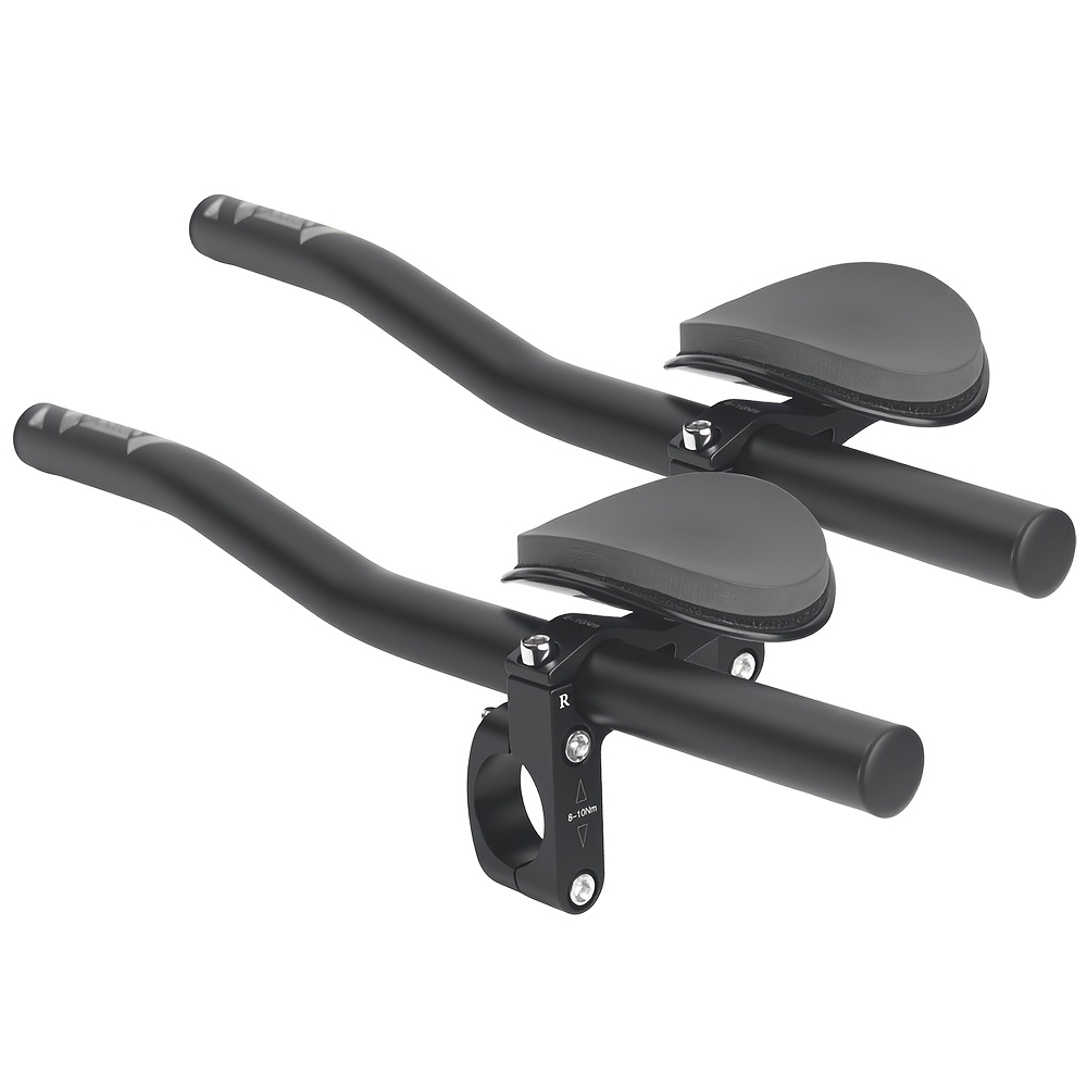 Image of Vxm 1 Pair Of Bicycle Integrated Aluminum Alloy Rest Handlebars Tt Long-distance Split Handlebar Road Bike Extended Grip Riding Equipment