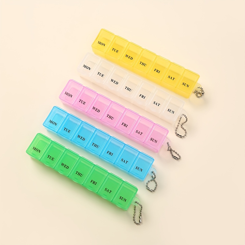 Portable Moisture-Proof Seven-Day Weekly Pill Organizer