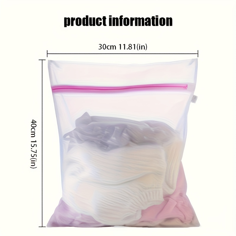 Bolsa para ropa resistente con cierre, malla multiusos, ideal para ropa delicada y viajes, lavable en máquina