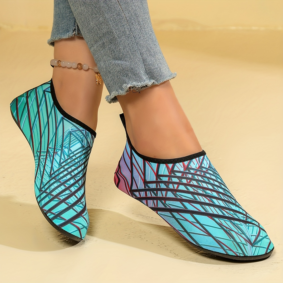 Fashy Tias Damen Aqua-Schuh – Scarpe Da Acqua Da Donna, Nere, Taglia Unica? Materiale Esterno E Suola In Gomma, Fodera Sintetica, Chiudibili A Scivolo, Tacco Piatto. Ideali Per Spiaggia, Piscina, Sport Acquatici. - 6