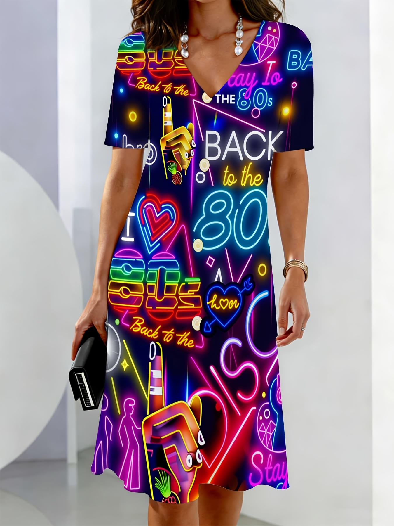 80s dress women Retro Outfit Ideas for Women: 70s and Styles The eyelet trim at the front and sleeves is a nice touch too Adult Totally '80s Costume Dress,