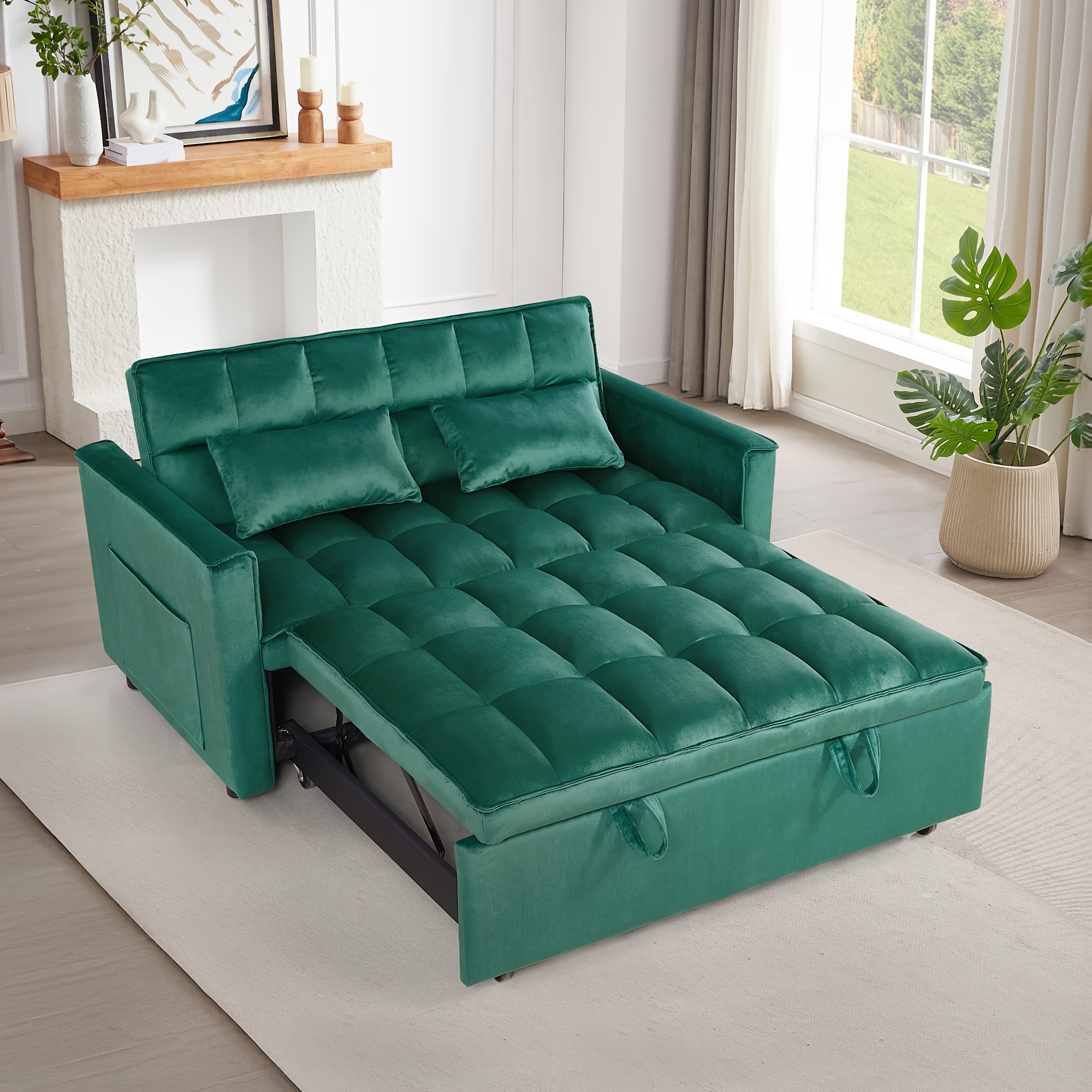 Sofa Cama Plazas Sofá Cama Esquinero En Forma De U Plazas, Tejido  Algodón-Lino Y Almacenamiento Sofa Cama Plazas Oferta