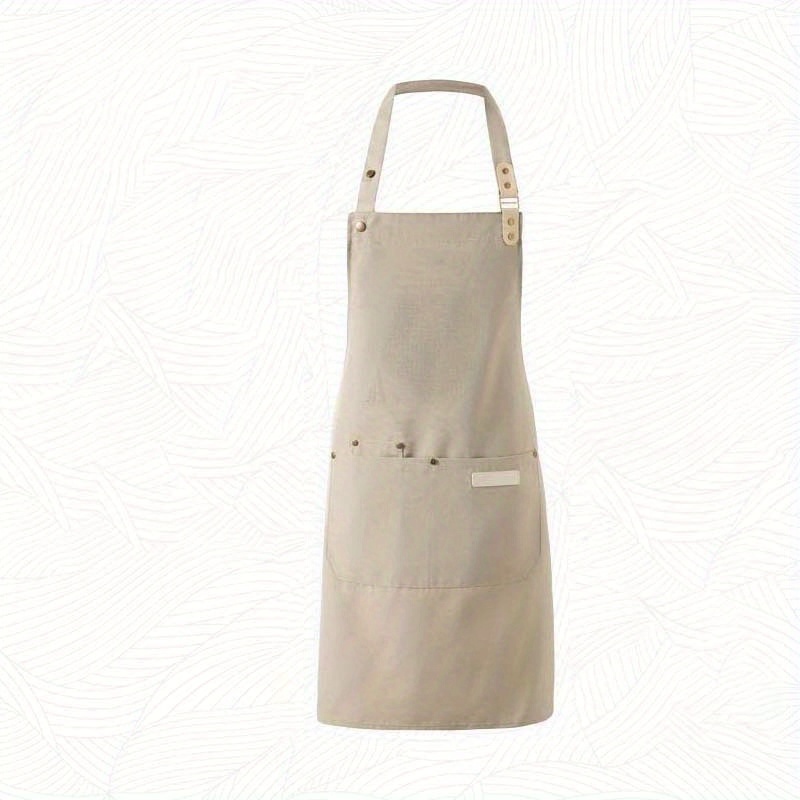 TEMU Set Of 2 Personalized Custom Logo Embroidered Aprons With Colorful Prints, Adjustable Neck, Multifunctional Pockets, In Multiple Colors For