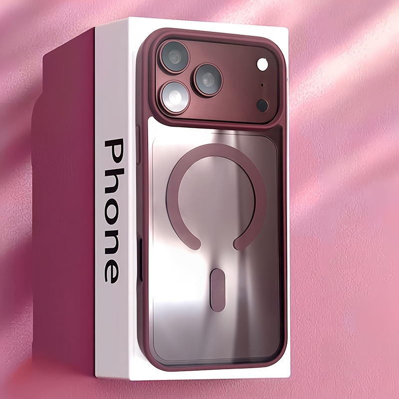 TEMU Phone Case: Suitable For Iphone/18/17/16/15/14/13/pro/max/high-definition Transparent Magnetic Wireless Charging Phone Case, Large Hole Camera,