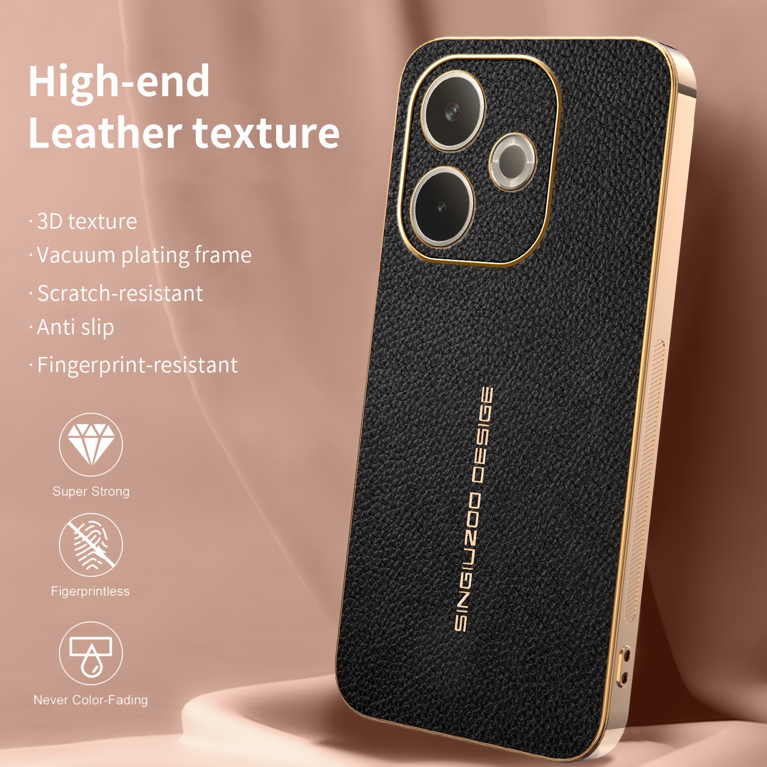 TEMU Phone Case: Suitable For Oppo A5 Pro 5g, New Full-coverage Anti-drop Phone Case. Oppo A5 Pro High-end Unisex Business Fashion Simple