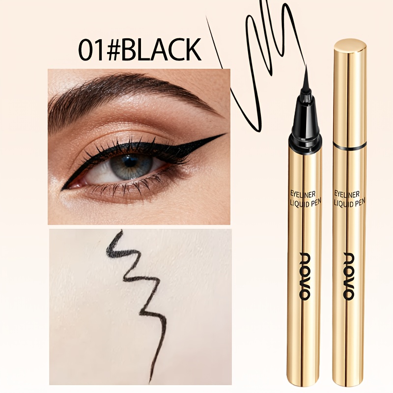 Image of Felt-tip Liquid Eyeliner Pen -long-lasting, Waterproof, , Quick Drying, Slim Tapered Tip, , High Pigmented, , Beginner-friendly, Makeup Essentialshalloween Christmas Eye Makeup Gifts