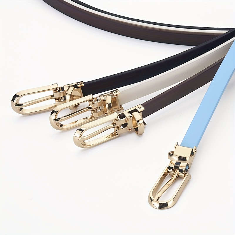 high waist belts for dresses Double Buckle Leather Belt | High Waist Belts for Women main image 0