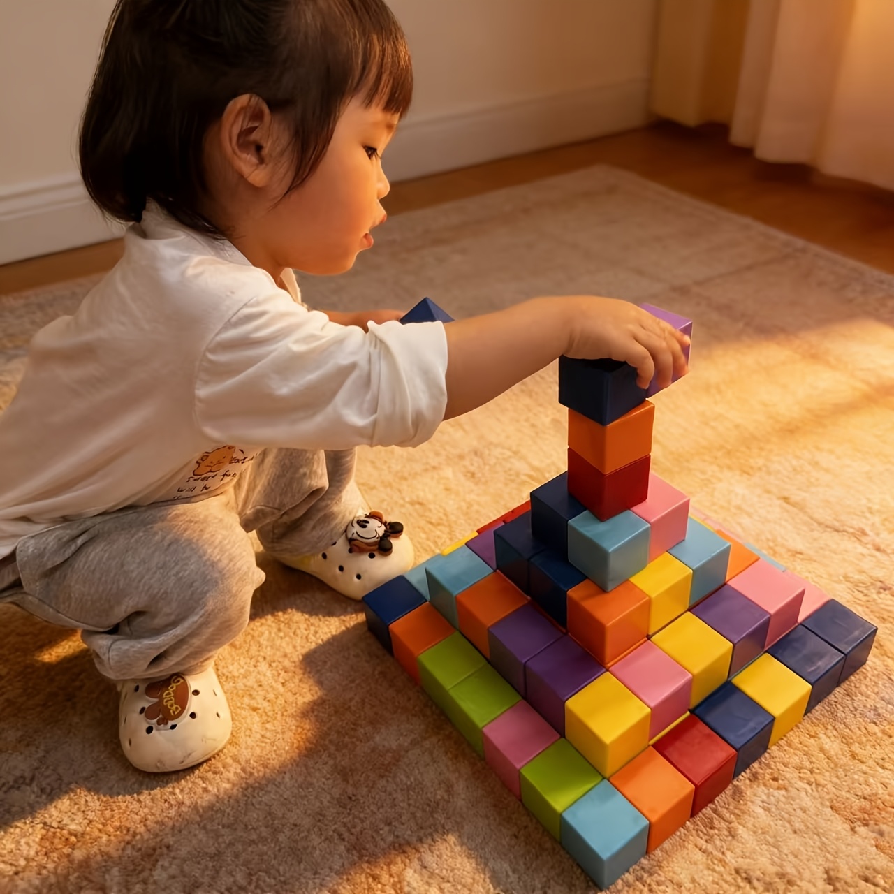 Magnetic Six-Sided Cube Toy for Learning Geometry