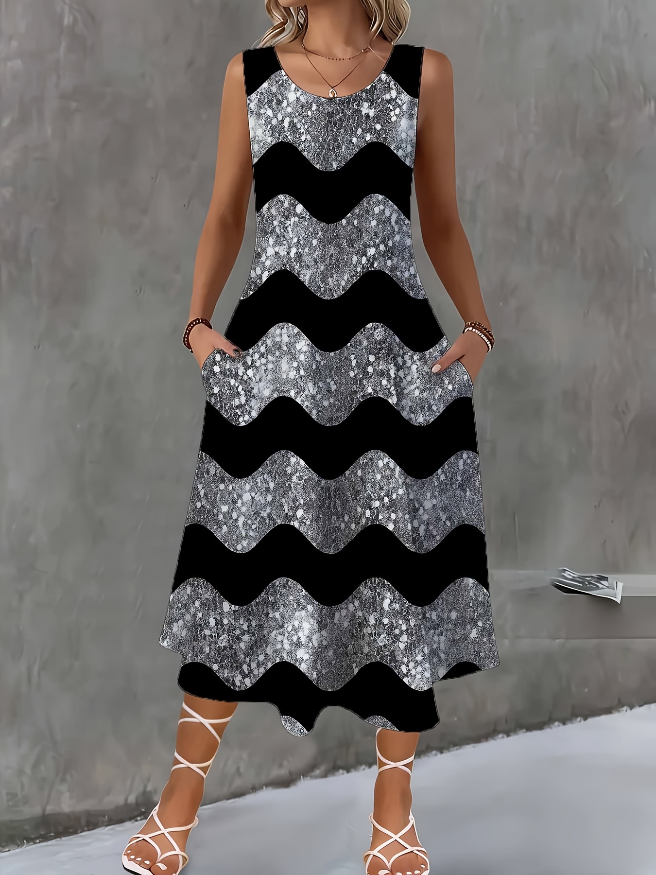 white christmas dresses THE GREAT ESCAPE METALLIC SILVER MINI DRESS – AKIRA main image 0