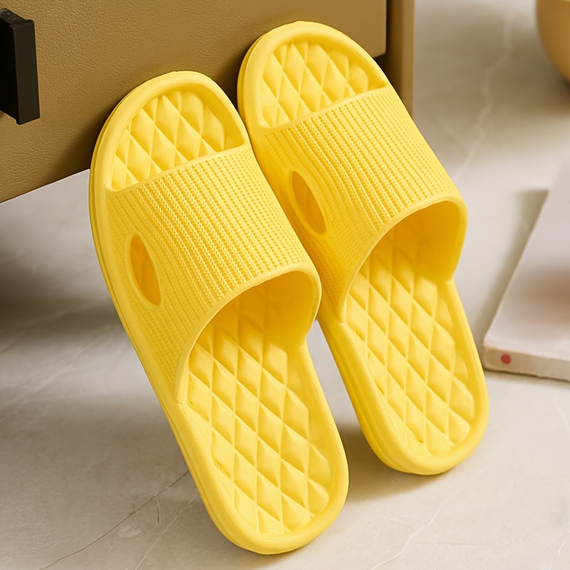 Color Slides Women S Simple Solid Casual Open Toe Soft Sole - Temu Canada