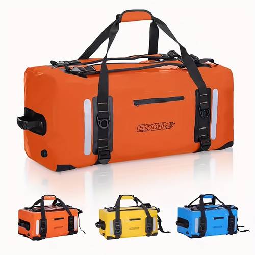 40l 60l 90l motorcycle dry duffel bag pvc luggage storage bag multi function beach rafting travel camping hiking swimming kayaking drifting bag backpack