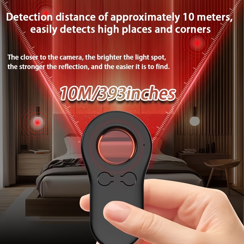 portable multifunctional infrared anti   camera detector with alarm five   vibrating and continuous buzzer alert usb charging suitable for travel hotels cars and dressing rooms ideal   camera detection gift for girlfriend   Product details 2