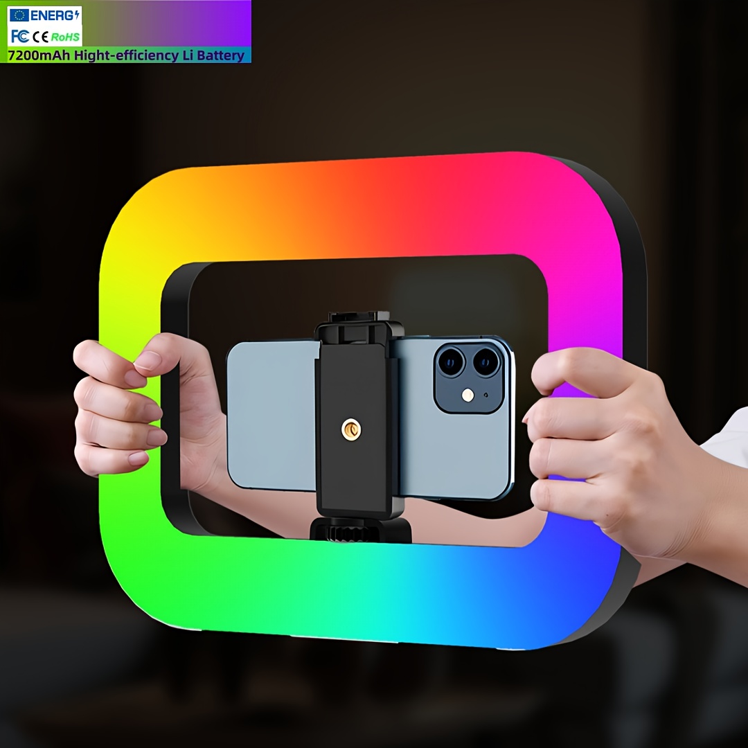 2025   multi functional handheld   rgb photography fill light portable usb rechargeable   with adjustable brightness color temperature   for vlogging selfies live streaming vlogging accessory modern accessory   leds
