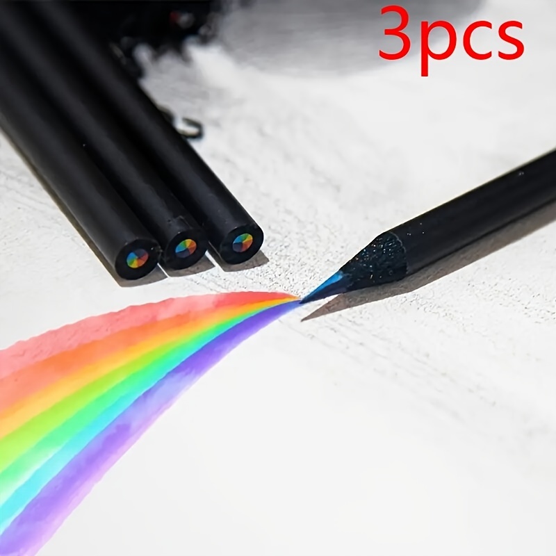 4 Color Rainbow Pen Diy Creative Colorful Rainbow Pencil - Temu