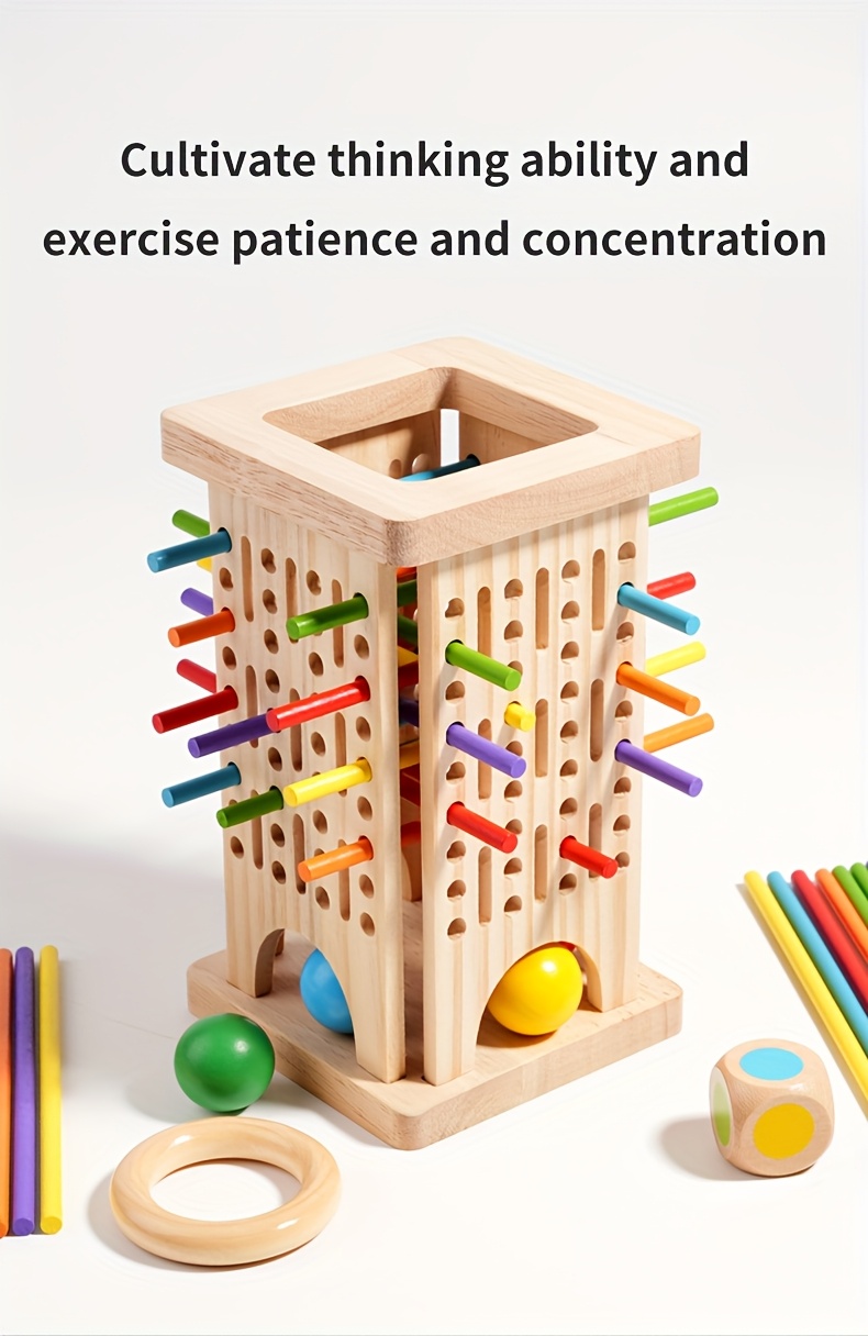 Jeu de société interactif parent-enfant en bois ! Un jeu Slapjack 3-en-1 avec lancer de dés pour améliorer la concentration et l'équilibre, offrant plusieurs modes de jeu. Essentiel pour des moments familiaux de qualité, stimulant la cognition et les compétences de réflexion. Idéal pour les bas de Noël, cadeaux de Noël