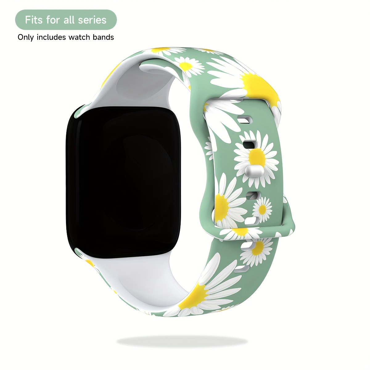 Cherry Style Pastoral Series Silicone Strap Suitable For Watch, Skin-friendly Silicone Replacement Band For 38mm, 40mm, 42mm, 44mm, 41mm, 45mm, 49mm, Compatible With /ultra/8/7/6/5/4/3/2/1