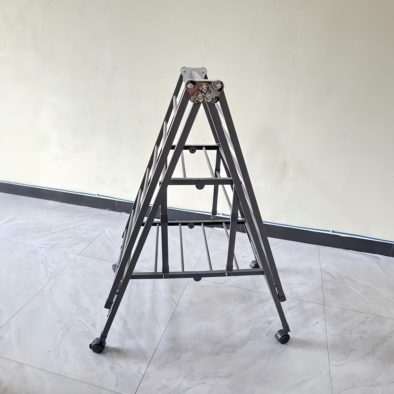 TEMU 2026 , Valentine's Day Gifts And New Year Gifts, 1 Carbon Steel Freestanding Folding Drying Rack, No Installation, Space-saving, 4 Universal