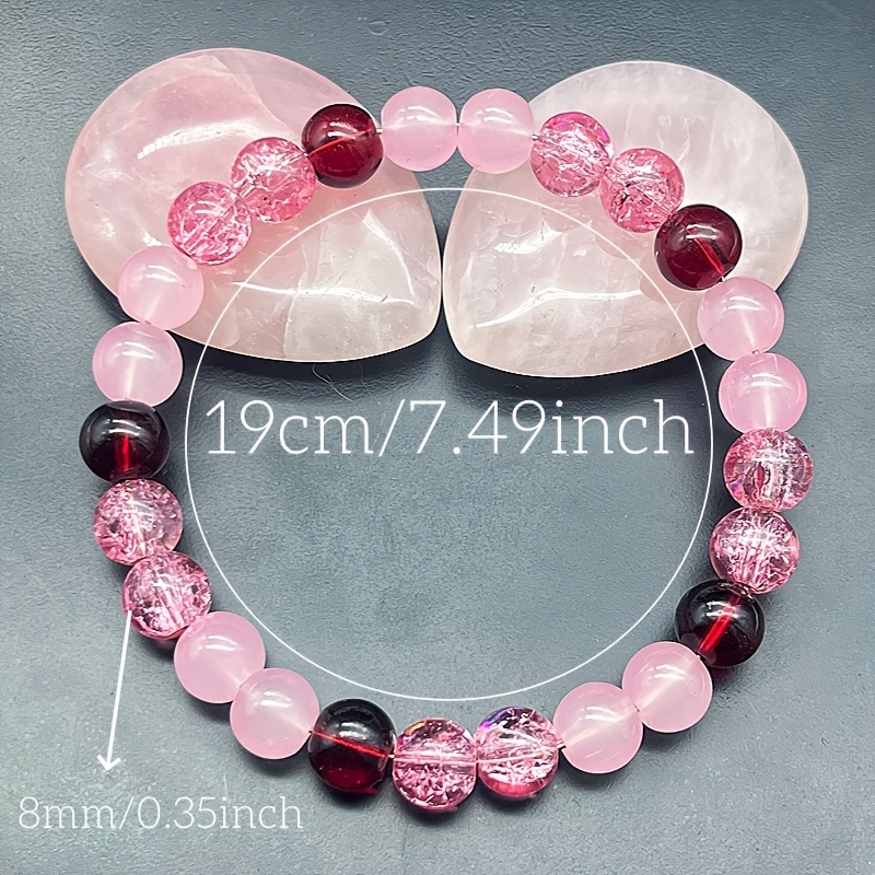 Three Color Pink Explosion Elastic Bracelet, Versatile