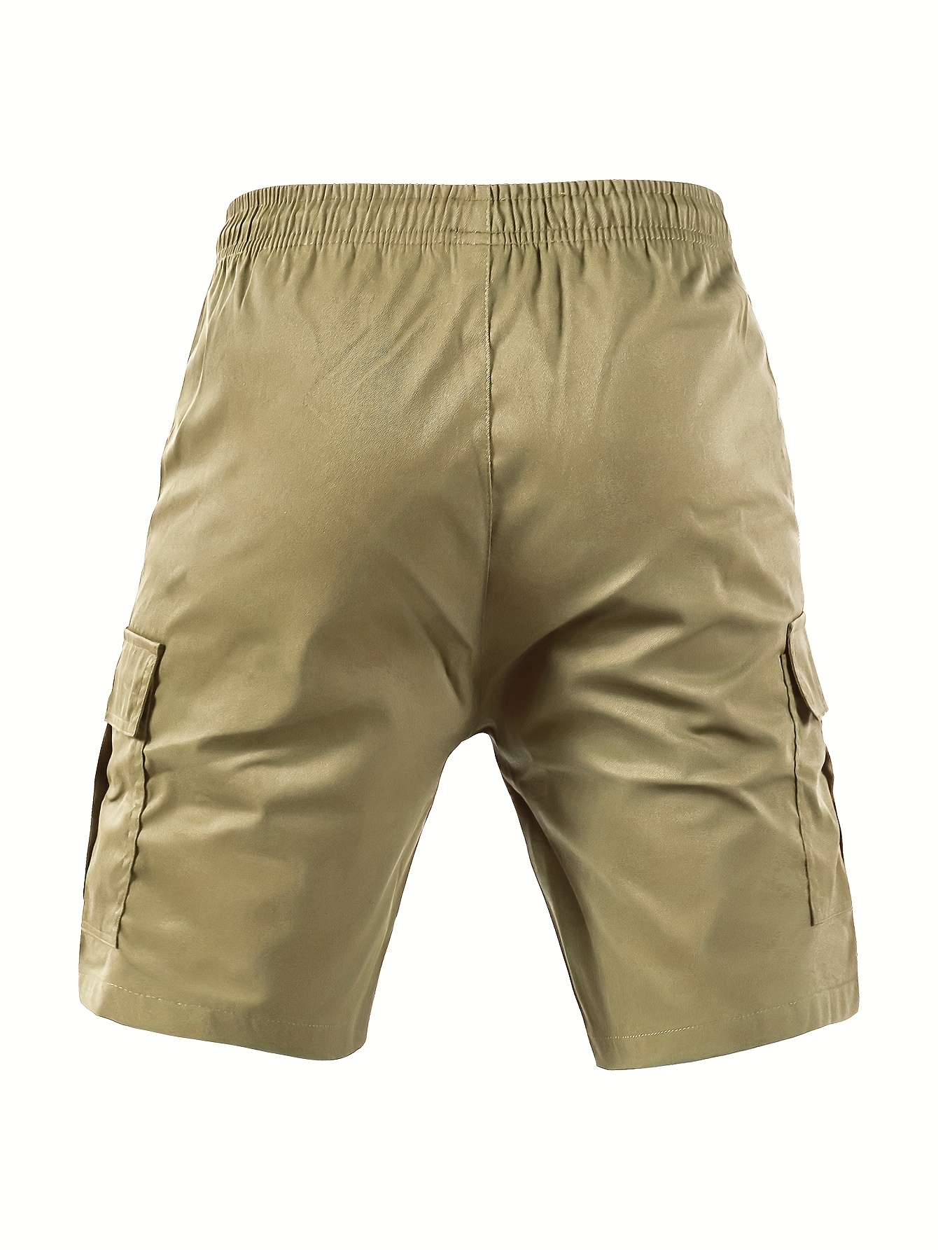 5pcs mens summer cargo shorts pockets solid colors black Temu