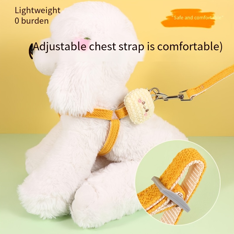 Adjustable Dog Harness with Leash for Small to Medium Dogs