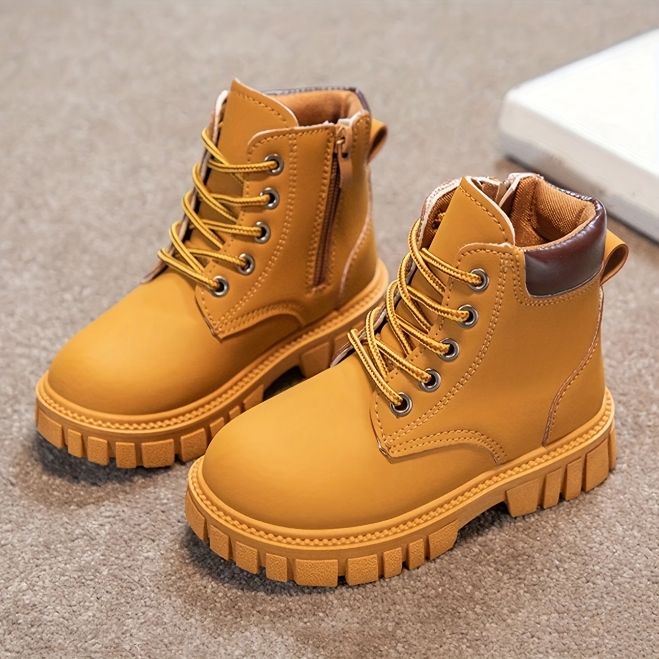 Autumn & Winter New Arrival Girls'  Boots, Casual & Comfortable Shoes For Students, High-Top Boots For Big Kids, Street Style Motorcycle Short Boots For Boys Tucker Combat  Boots