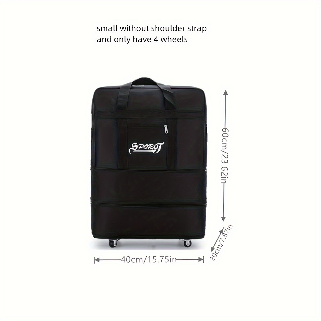 Waterproof Folding Portable Travel Bag Wheels Multilayer - Temu Canada