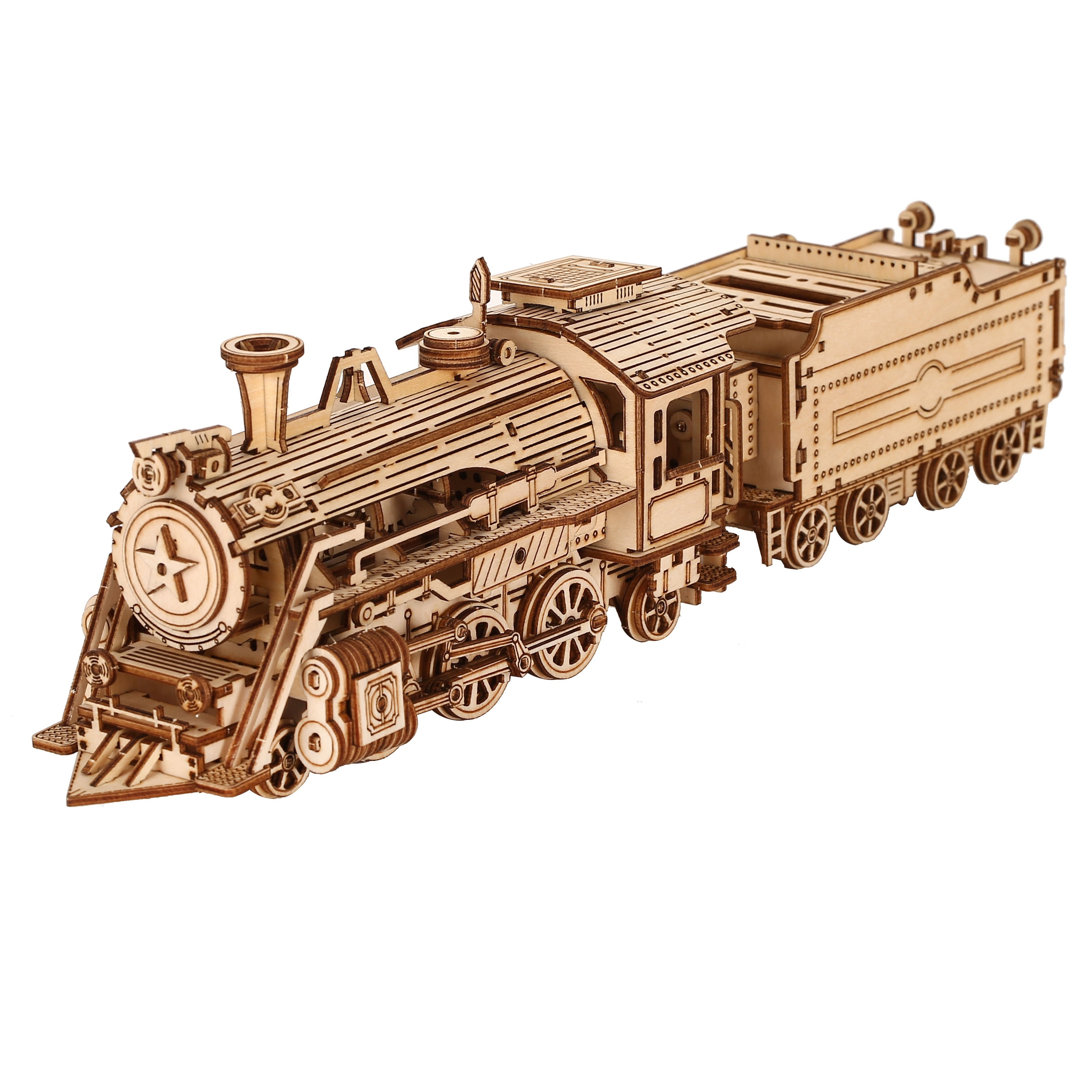 

3d Wooden Puzzle, 1:80 Scale Mechanical Train Model Kits, Brain Teaser Puzzles, Vehicle Building Kits, Unique Gift On Birthday Christmas Day