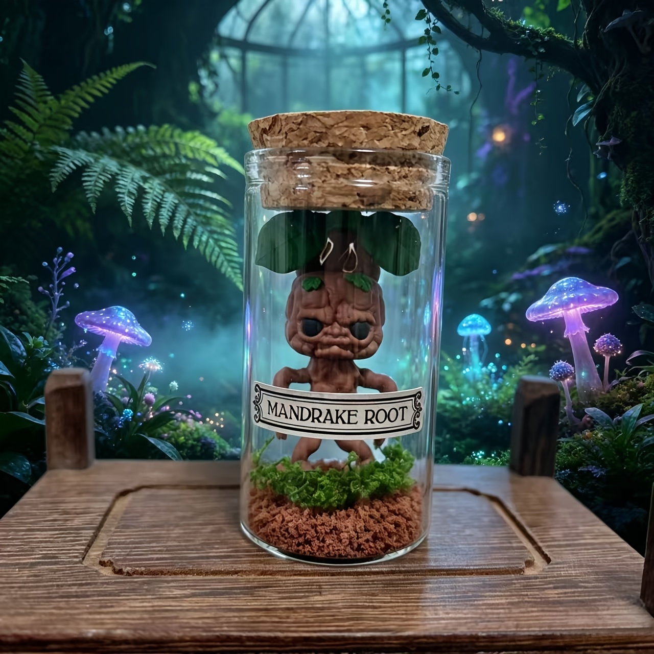 TEMU Wb Mini Simulation Harry Potter Magic Bottle, Mandrake Root Cute Bottle, Perfect For House Decoration & Gift