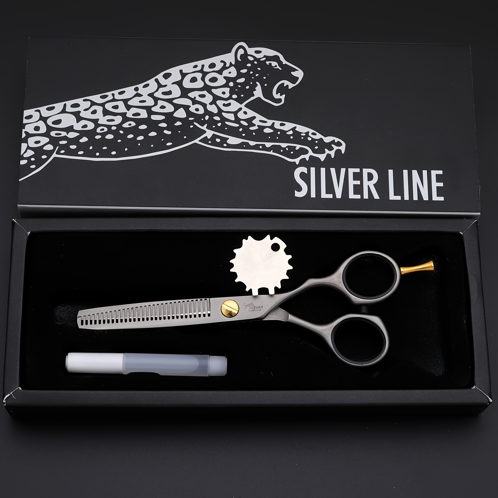 Jungle Leopard Self-Sharpening Scissors for Salon Use