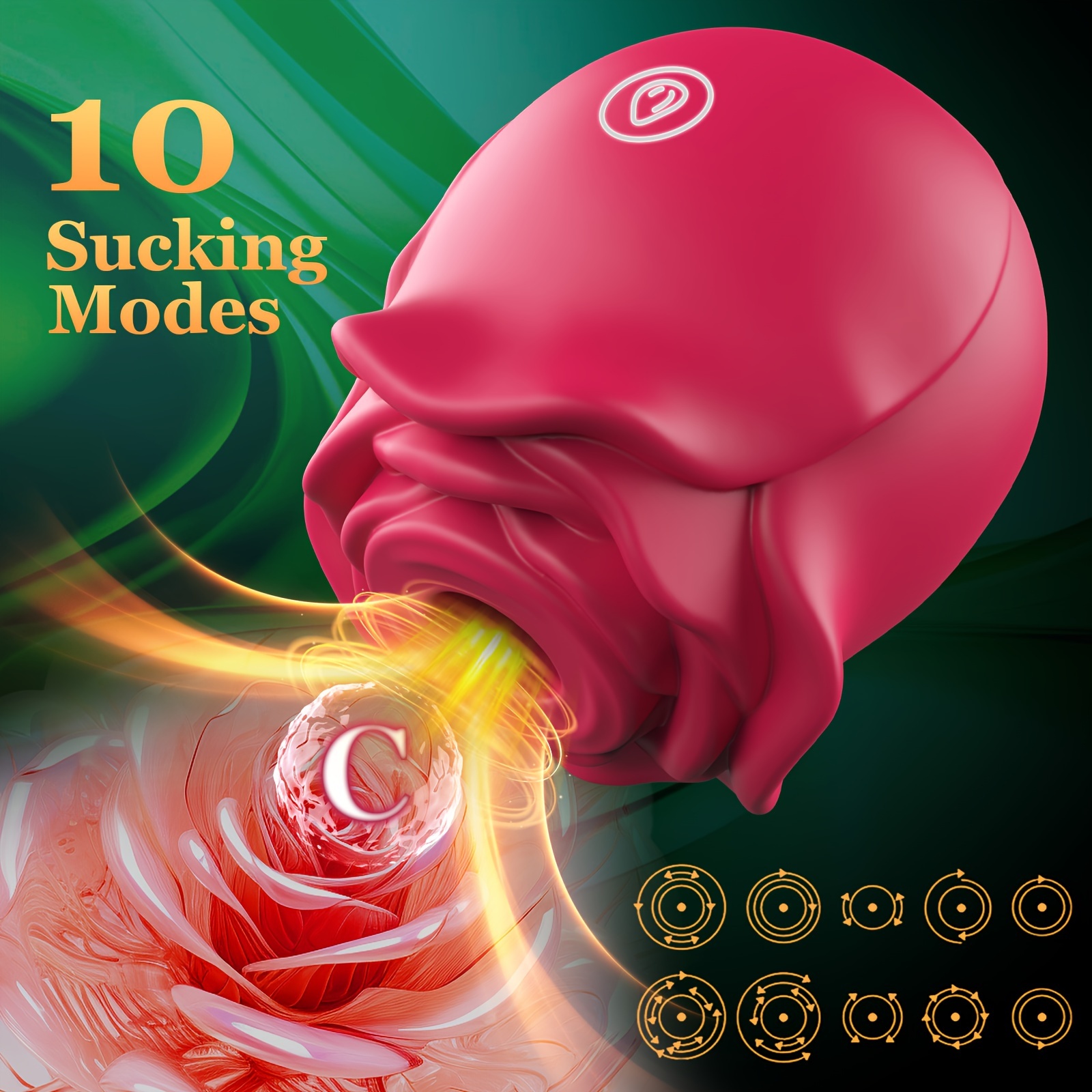 Rose Toy With 10 Insertion And Vibration Modes Rose Toy - Temu