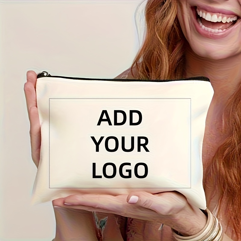 TEMU Custom Image Makeup Bag - Compact And Cute, Personalized Logo Design, Durable And Stylish, Suitable For Shopping, Commuting, Or Everyday Use