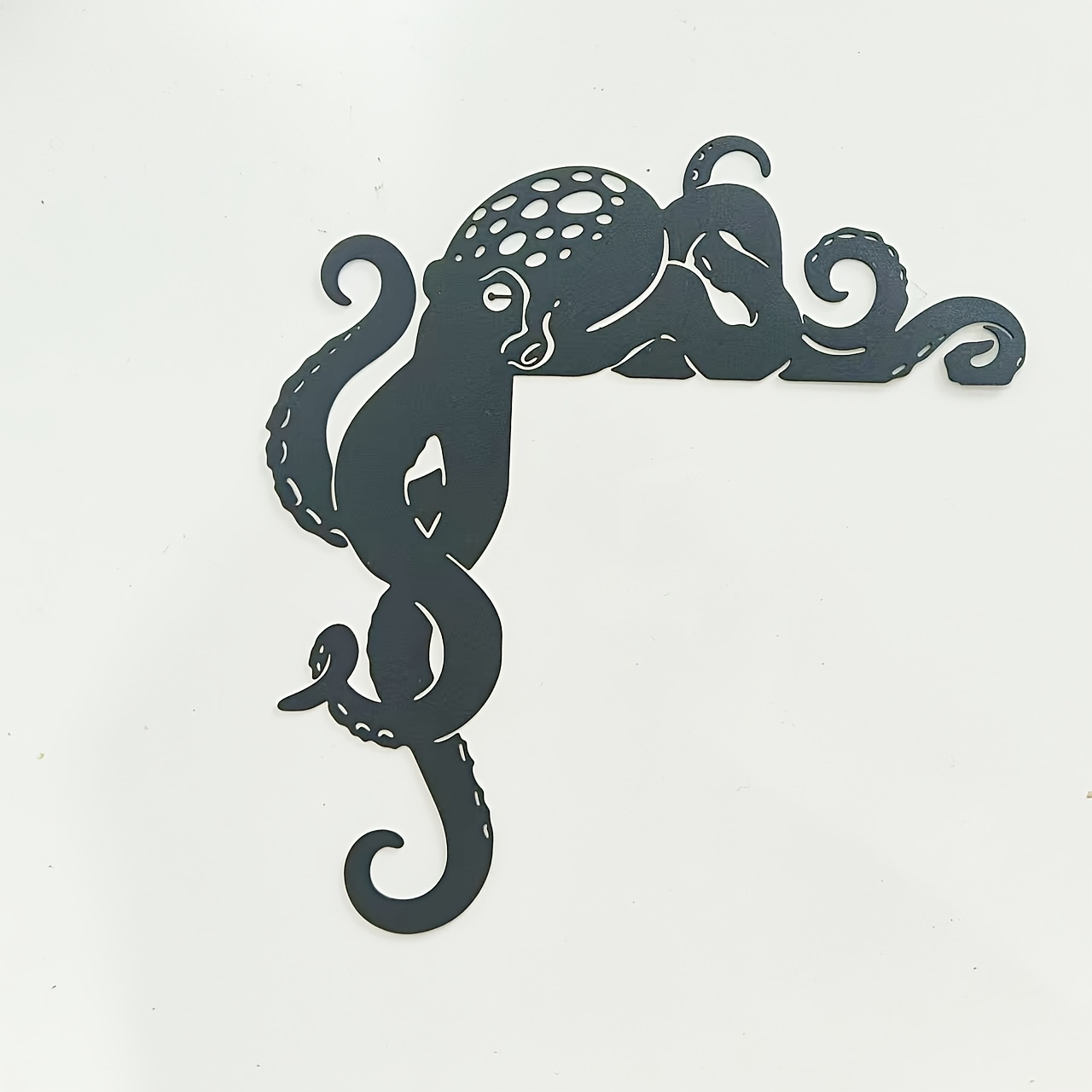 TEMU 2d Flat, 2d Flat Piece, 1 Octopus-shaped Acrylic Door Frame Corner Decoration, Silhouette Made Of High-quality Board, Suitable For Indoor And