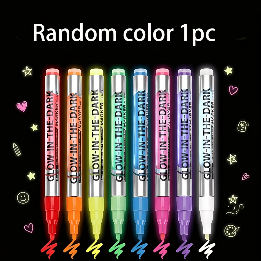 TEMU 1pc -dark Graffiti Pen, Random Color, Suitable For Sneakers, Models, And Painting, Durable Professional Art Pen