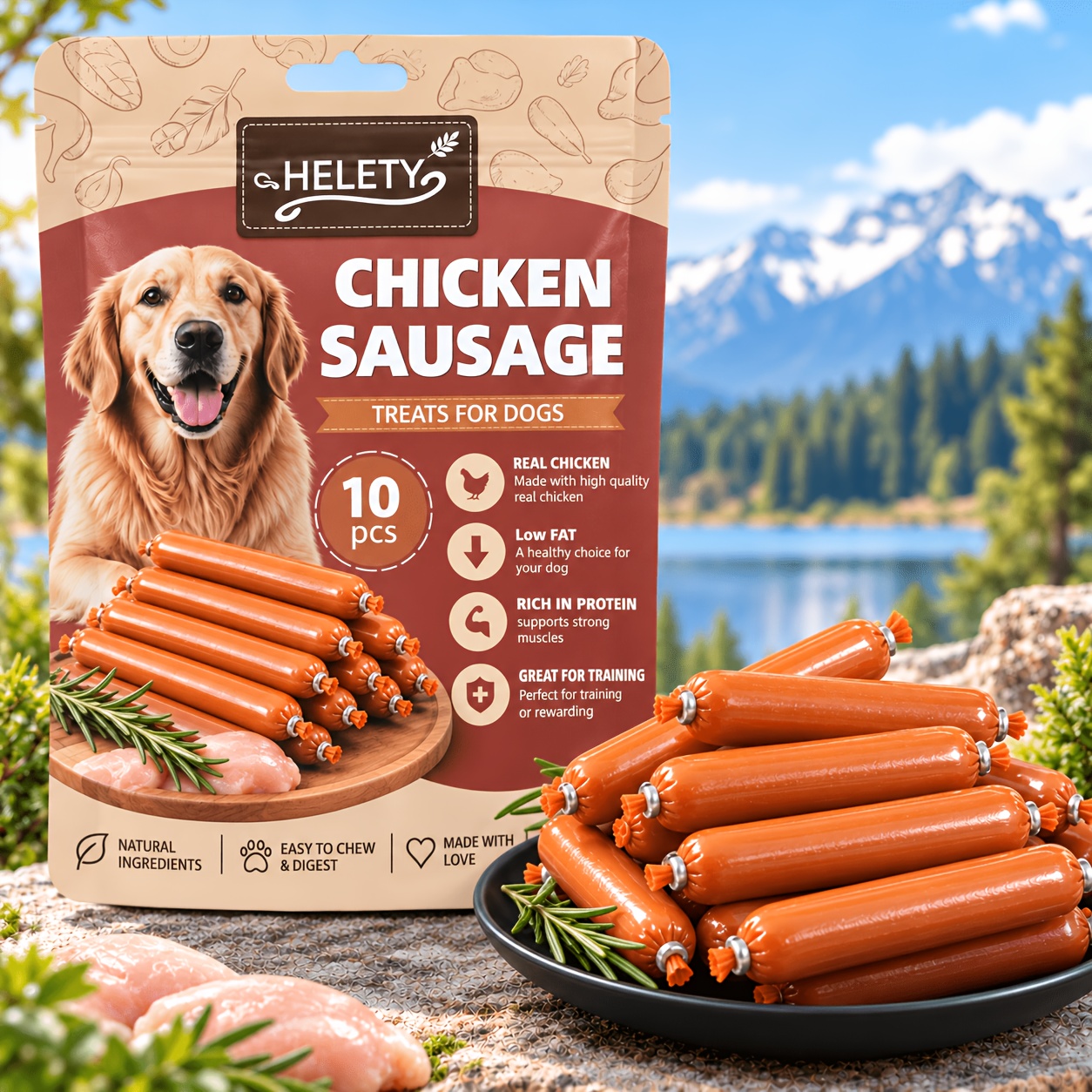 TEMU Friandises pour chiens de au , adaptées aux récompenses d'entraînement et aux collations quotidiennes - Bâtonnets moelleux et à mâcher à base de