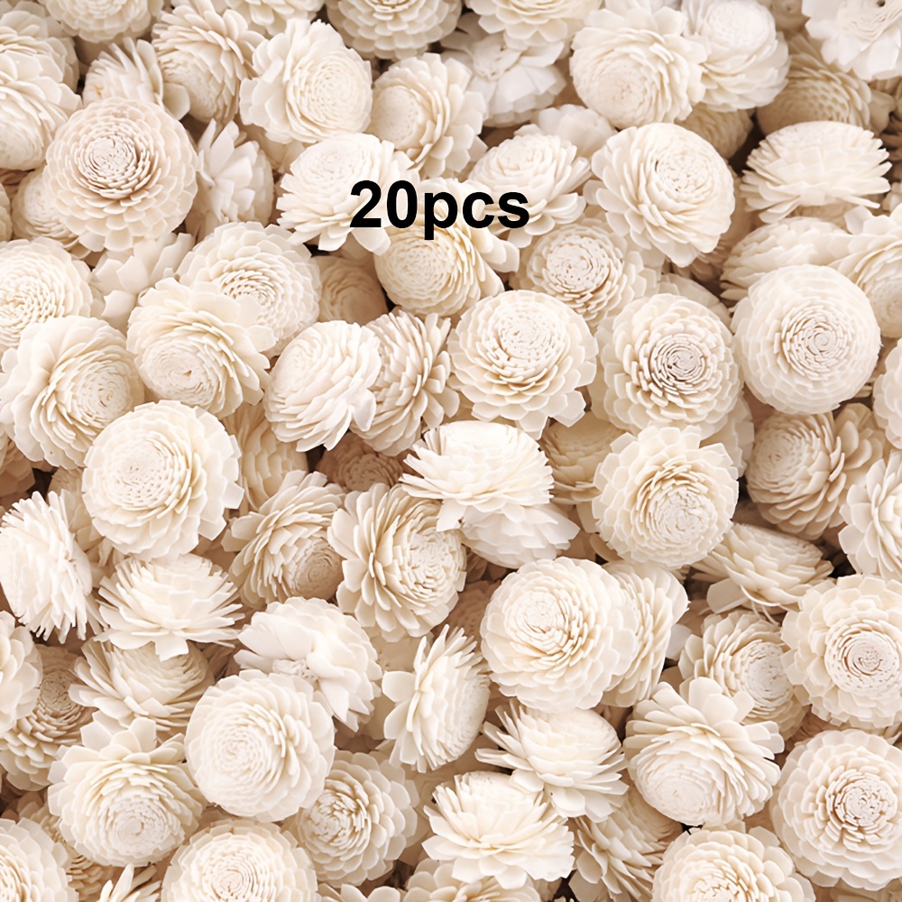 20 Root Chrysanthemum Reed Diffuser Flowers, Decorative Artificial Diffuser Flowers For Aromatherapy