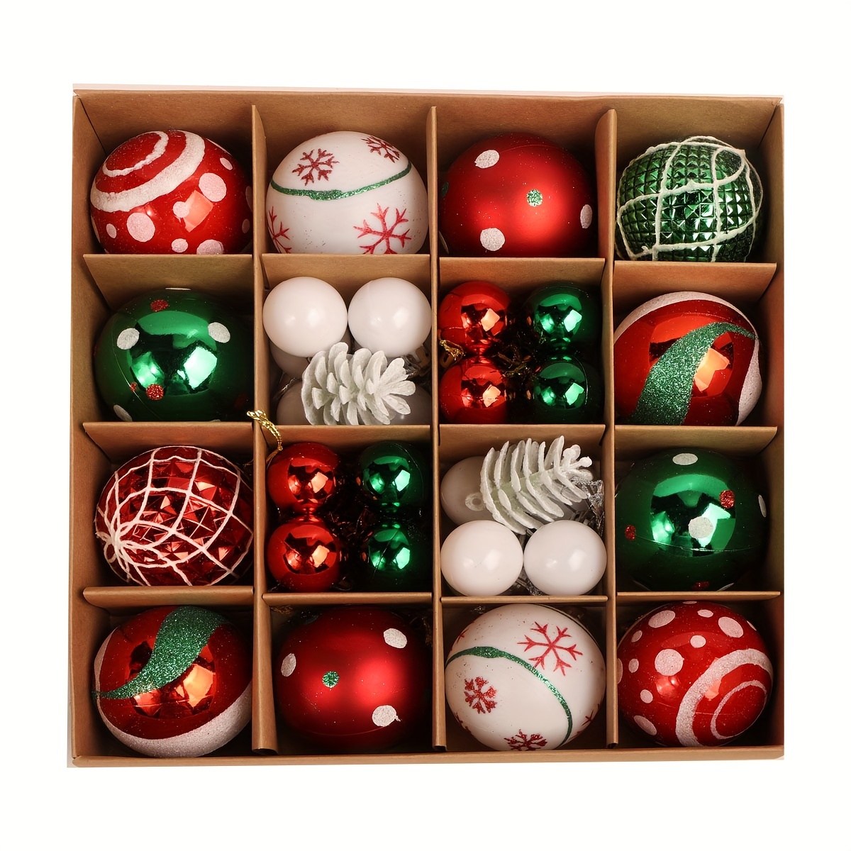 

42pcs Christmas Set - Plastic, Hanging Decorations For