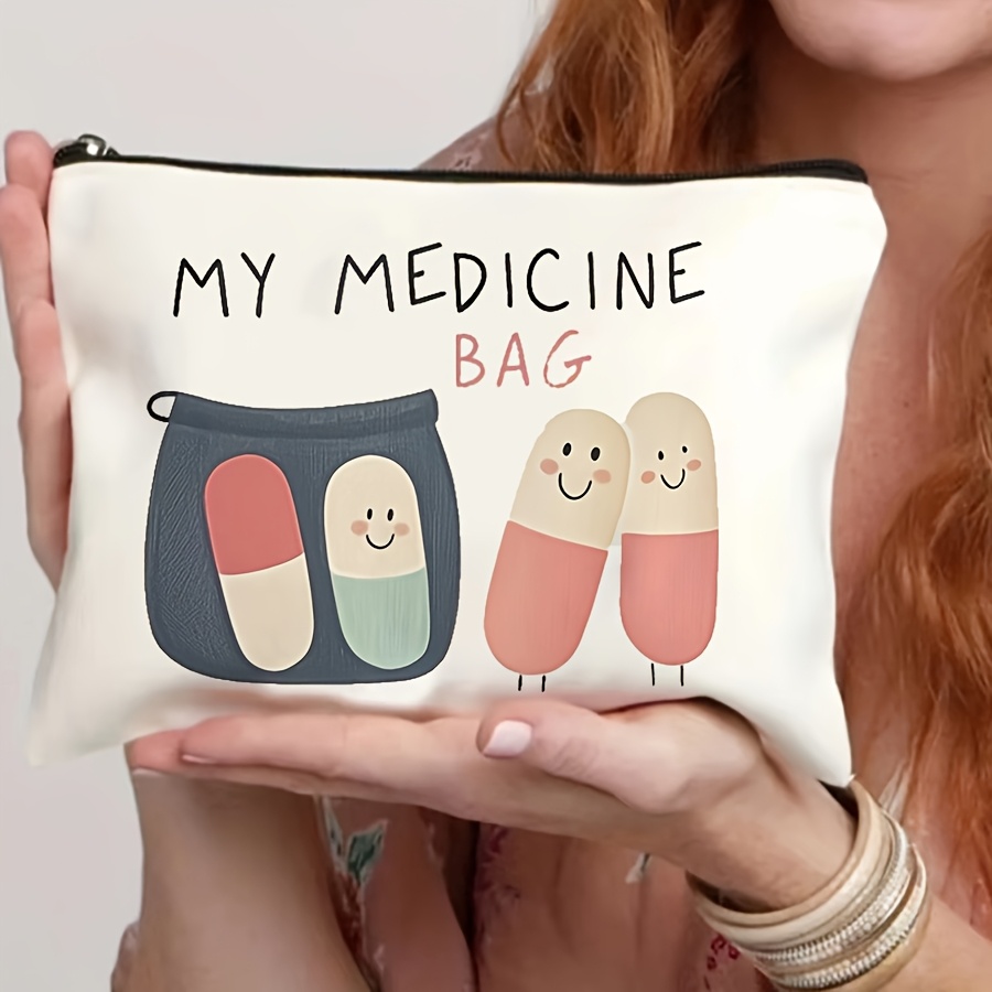 Cosmetic Travel Bag With Zipper, Makeup Pouch, Toiletry Bag, Pencil Case, Organizer Bag, And Clutch For Women; A For And Teachers