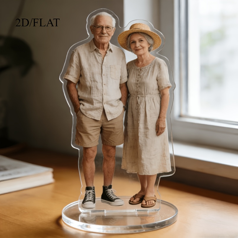 TEMU 2d Flat - [2d Flat] Custom 2d Flat Tabletop Stand, Durable Acrylic Material Non-deformable, Party Scene Desktop Bedroom Universal Decorative