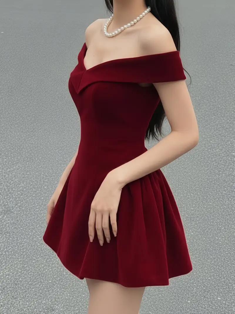 low back christmas dress Amazon.com: LMSXCT Off Shoulder Christmas Dresses for Women Trendy Fuzzy V Neck Long Sleeve Cocktail Dress Elegant Lace Up Swing Dress Red : Sports & Outdoors