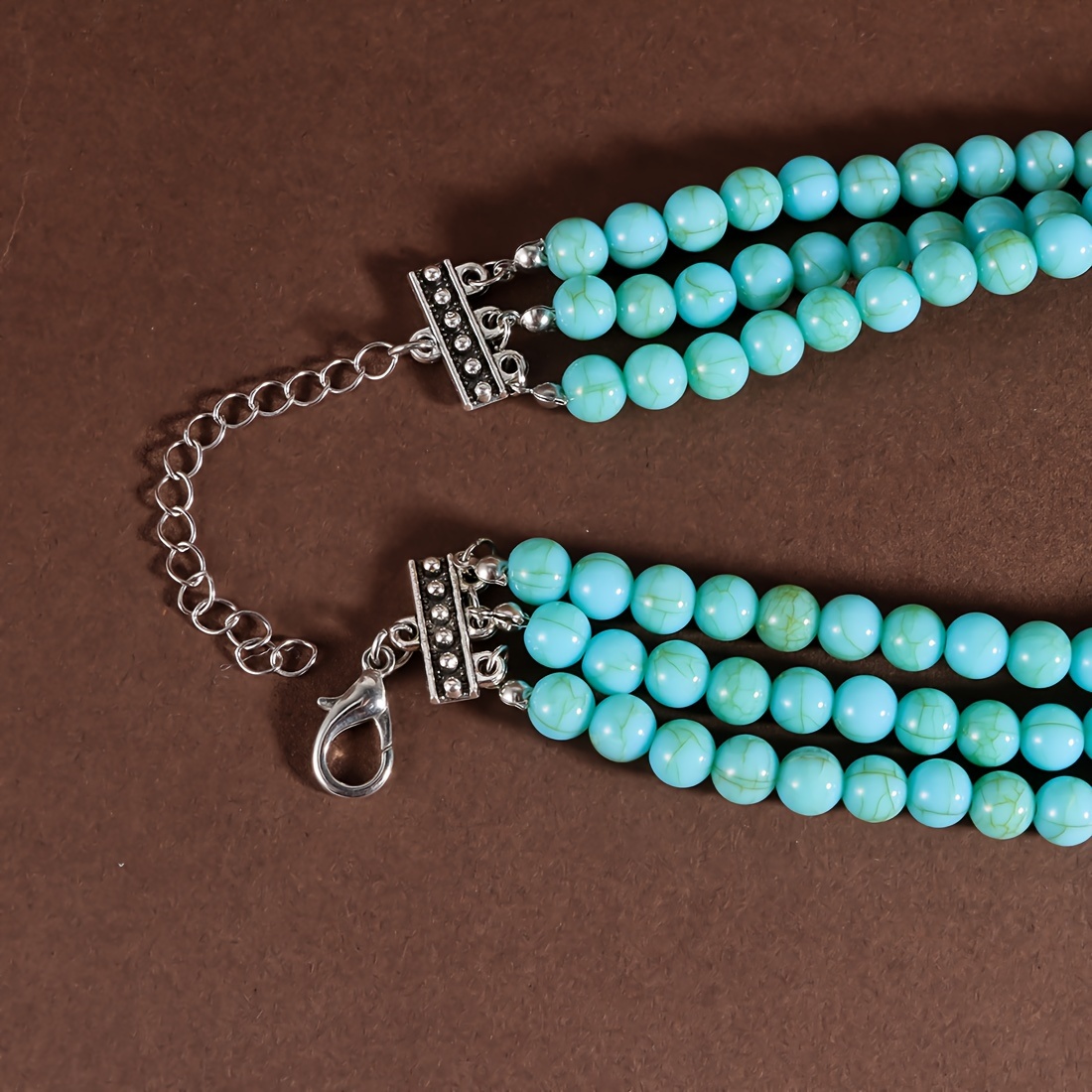 Boho 3 Layered Pendant Choker Necklace, Versatile Style