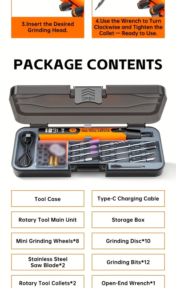 lcd wireless rotating device 6 speed adjustable speed usb quiet fan with   heat dissipation led work light professional for polishing drilling and carving Product details 16