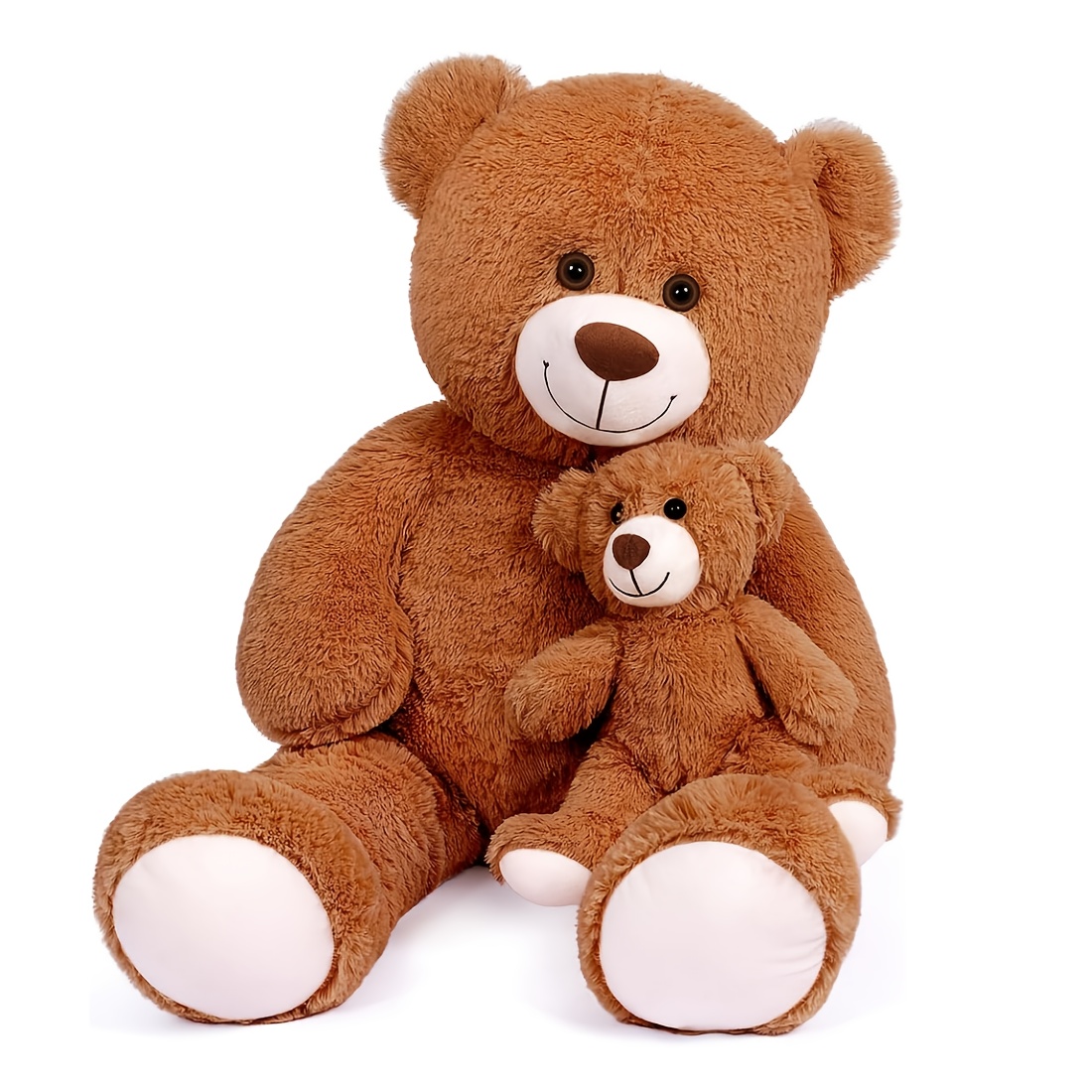 Image of Snowolf Family 39 Inch/100cm Teddy Bear Mom And 35cm Baby, Large Plush Bear Cuddly Plush Toys, Baby Shower, Mother's Day Gift, Valentine's Day, Christmas