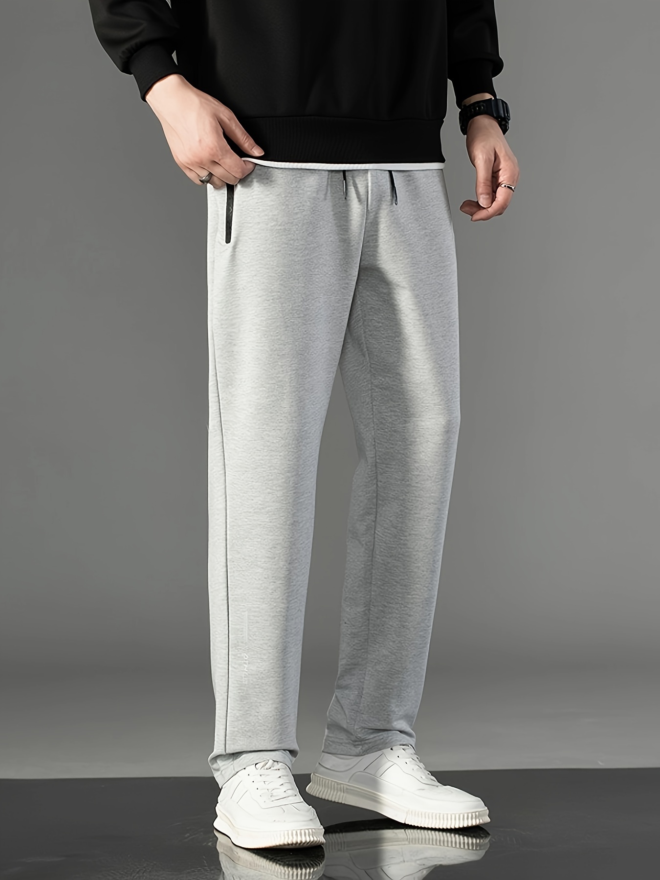 Thick hot sale sweatpants mens