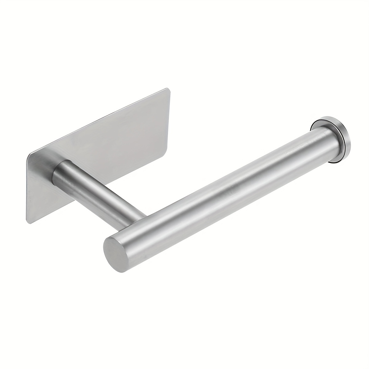 Space- Stainless Steel Food Wrap Holder, , No-drill Hanging Storage Rack, Suitable For Tissues And Food Wrap, Stylish , Bathroom Organizer And Tissue Holder