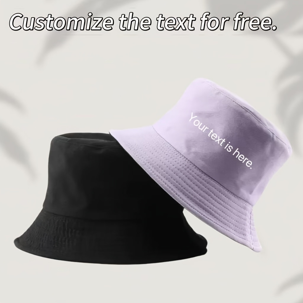 Custom Logo Double-Sided Fisherman Hat, Lightweight Polyester