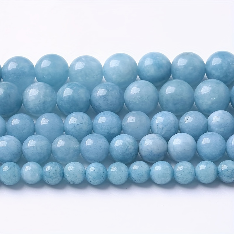 

6/8/10mm Natural Quartz Beads, Smooth Complete Stone Beads For Jewelry Making Diy Bracelet Necklace Accessories Beaded High Quality Christmas Valentine's Day Holiday Gifts