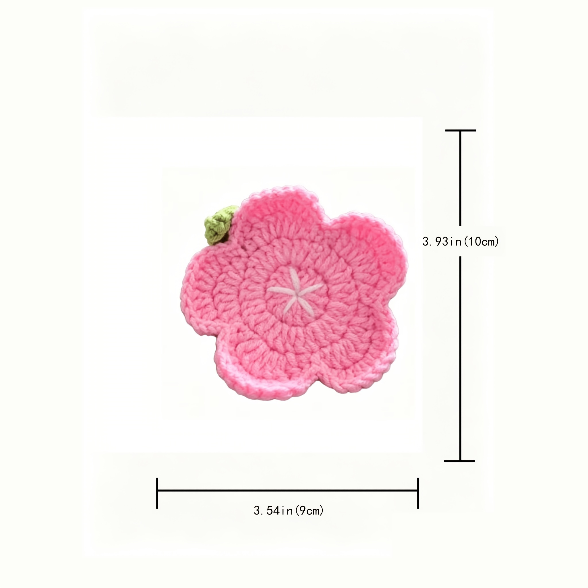 TEMU Posavasos nuevos prémium de croché a con , florales y hojas, adecuados para decoración de mesa del hogar