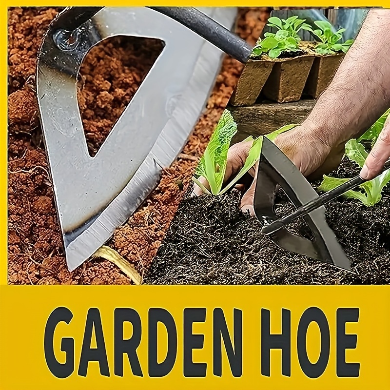 

1pc All-steel Hardened Hollow Hoe, Vegetable Planting Farm Garden Agricultural Tool